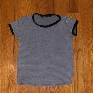 Black and White Striped T Shirt